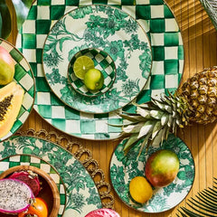 Emerald English Garden Dinner Plate