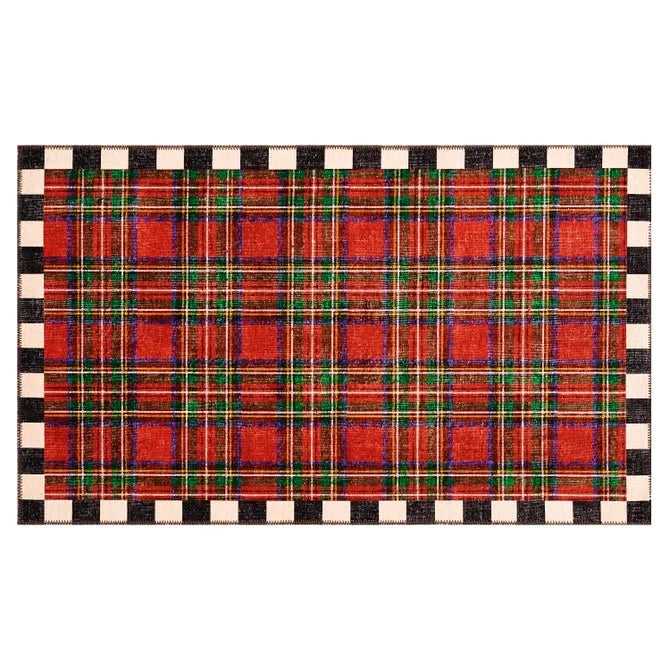 Royal Stewart Tartan Red 3' x 5' Washable Rug