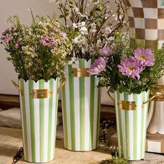 Spectator Galvanized Flower Buckets, Set of 3