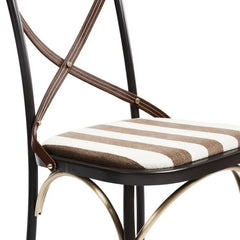 Flatiron Brown Stripe Dining Chair