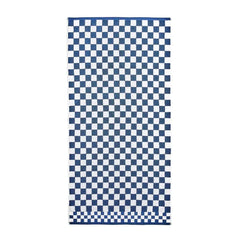 Indigo Check Bath Towel