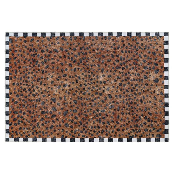 Cheetah 5' x 7'6" Washable Rug