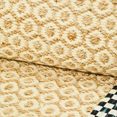 Courtly Check Natural Honeycomb 2'6" x 9' Jute Rug