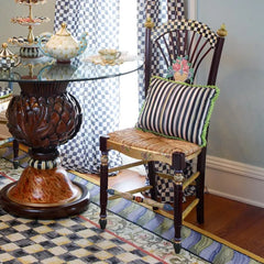 Dark Flower Basket Side Chair