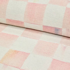 Rosy Checkered 5' x 7'6" Washable Rug