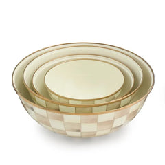 Mocha Check Extra Large Everyday Bowl