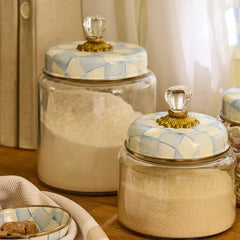 Sky Check Large Kitchen Canister