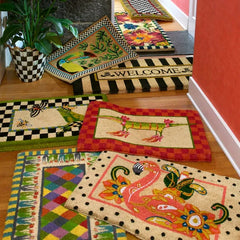 Courtly Check Double Door Entrance Mat