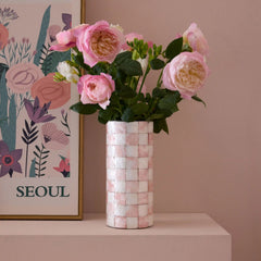 Courtly Check Capiz Vase