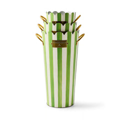 Spectator Galvanized Flower Buckets, Set of 3