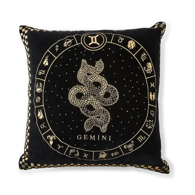 Gemini Zodiac Throw Pillow
