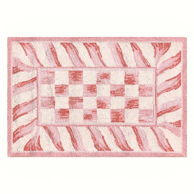 Rosy Check 2' x 3' Rug