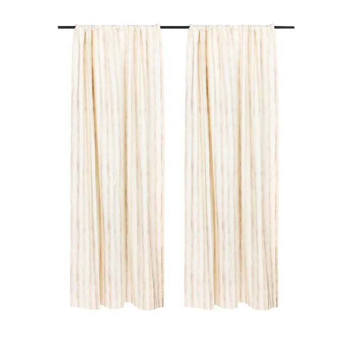 Mocha Stripe 84" Curtain Panel