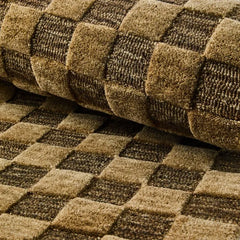 Cocoa Checkerboard 2'3" x 3'9" Rug