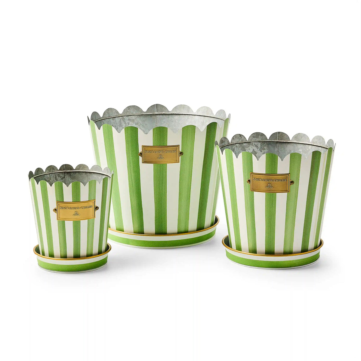Spectator Pots & Saucers, Set of 3