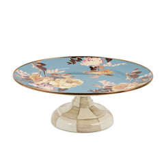 Wild Rose Brown Large Pedestal Platter
