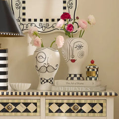 Doodles Lady Head Vase