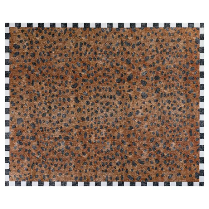 Cheetah 8' x 10' Washable Rug