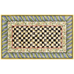 Courtly Check Purple & Green 5' x 7'6" Washable Rug