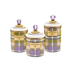 Tartan Violet Medium Canister
