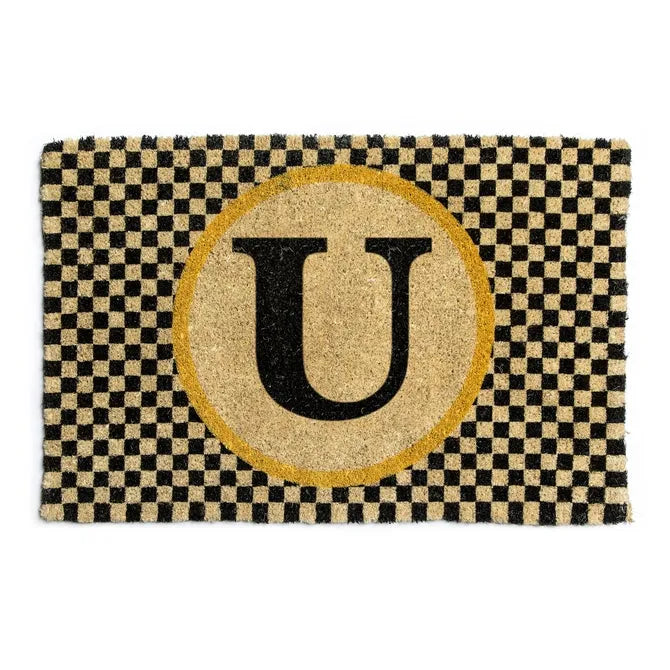 Monogrammed "U" Entrance Mat