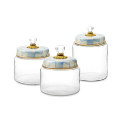Sky Check Medium Kitchen Canister