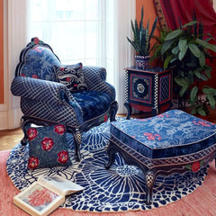 Bluetopia Ottoman