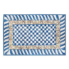 Truly Royal Check 5' x 7'6" Washable Rug