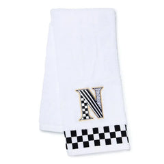 Monogram "N" Check Hand Towel