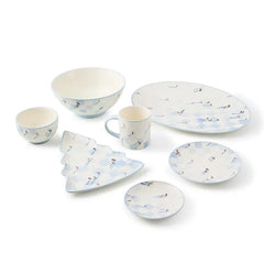 Gray Malin Ski Holiday Appetizer Plates, Set of 4