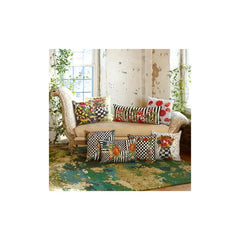Courtly Flower Market Lumbar Pillow