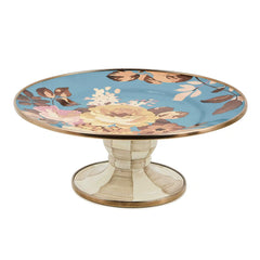 Wild Rose White Small Pedestal Platter