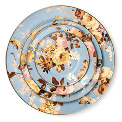 Wild Rose Brown Serving Platter