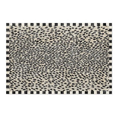 Snow Leopard 3' x 5' Washable Rug