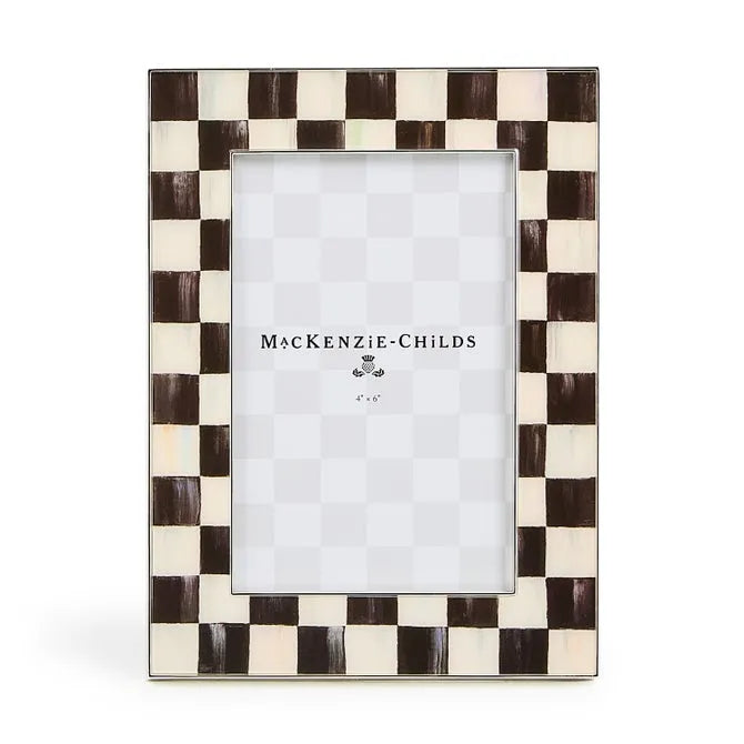 Courtly Check Silver Plated 4" x 6" Frame