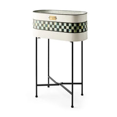 Spectator Galvanized Standing Planter