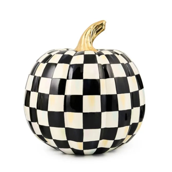 Courtly Check Glossy Medium Pumpkin