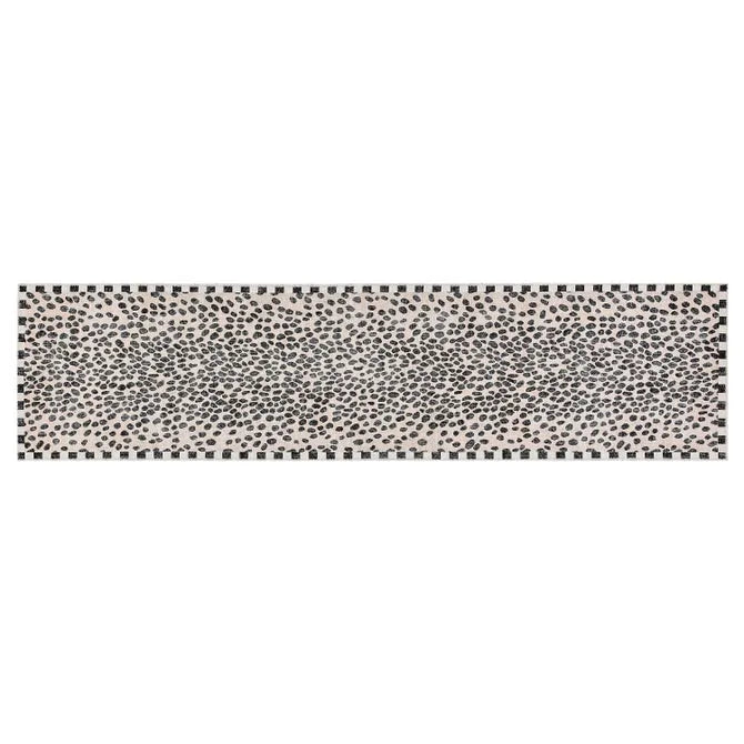 Snow Leopard 2'6" x 10' Washable Runner