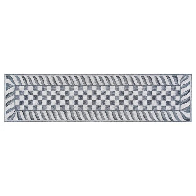 Sterling Check 2'6" x 10' Washable Runner