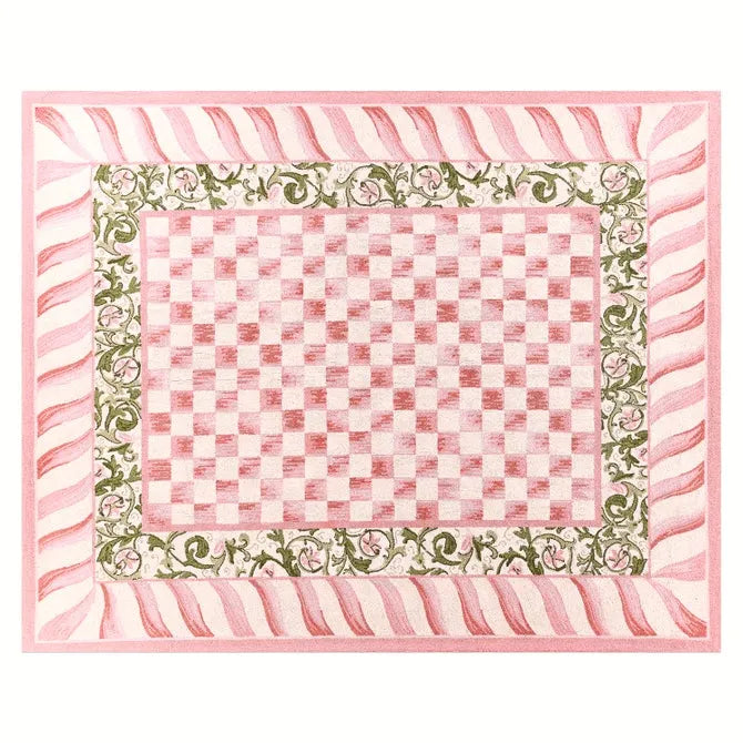 Rosy Check 8' x 10' Rug