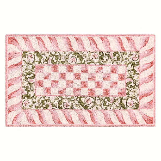 Rosy Check 3' x 5' Rug