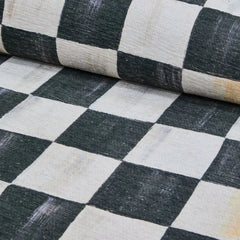 Courtly Checkered 3' x 5' Washable Rug
