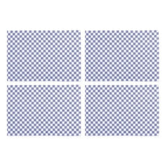 Indigo Check Placemat, Set of 4