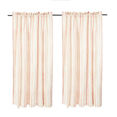 Rosy Stripe 84" Curtain Panel