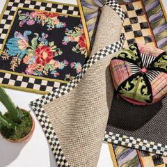 Courtly Check Purple & Green 2'6" x 8' Runner