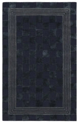 Indigo Blue Tonal Check 3' x 5' Rug