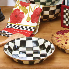 Wild Rose Brown Pie Plate