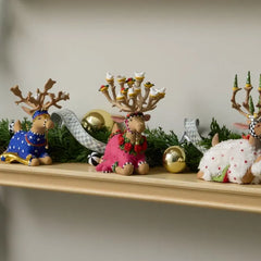 Patience Brewster Dash Away Sitting Donna Reindeer Figure