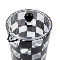 Black Check Acrylic Pitcher