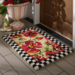 Red Poppies Entrance Mat